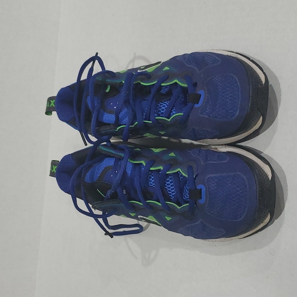 Air Max Men's Genome Dark Royal Blue Green Strike Sneakers Size 8.5 DC9410-400 - Picture 3 of 6